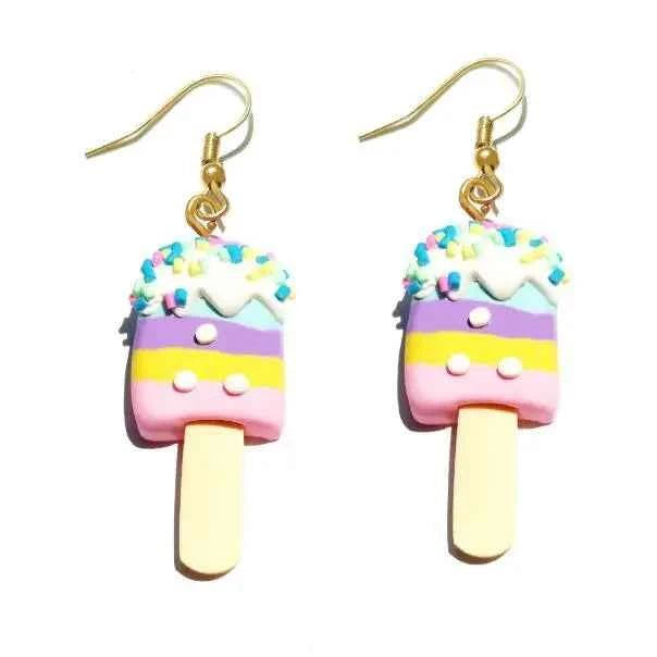 Earring For Women Resin Drop Custom Made Handmade Cute Girls Gift Eardrop Eardrop Popcorn Chocolate Fries Ice Cream