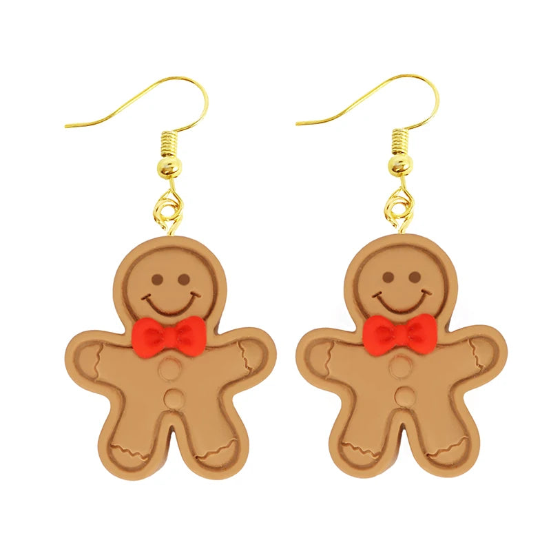 Women Earring Resin Drop Funny Custom Cute Girls Gift Eardrop Kids Food Cookies Ice Cream Bread Avocado Popcorn Chocolate