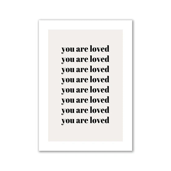 Nordic Motivational Text Art Posters and Prints Letters Canvas Painting Wall Art for Room Decoration Bedroom Home Wall Decor