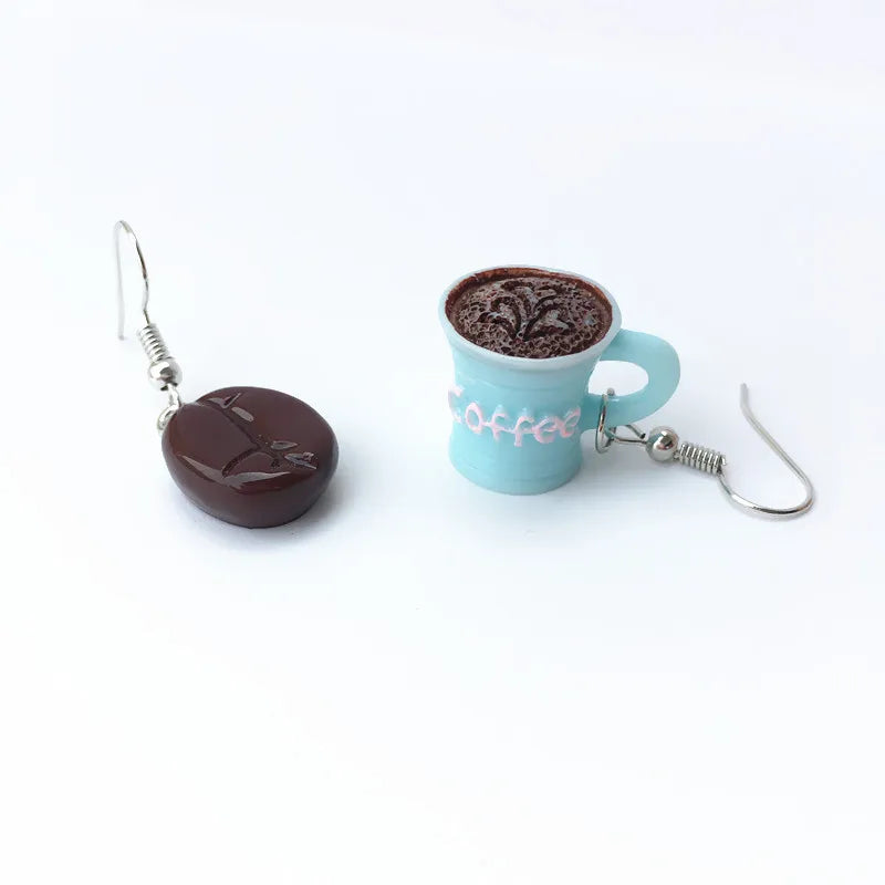 Women Earring Made Cute Girls Eardrop Funny Gift Sweet Handmade Cartoons Mini Fruit Drink Ham Sausage Toothpaste Shampoo