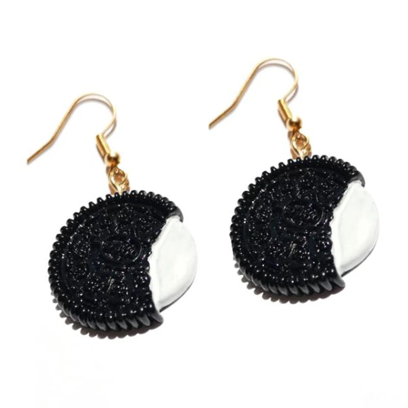 Earring For Women Resin Drop Custom Made Handmade Cute Girls Sweet Gift Cookies Macaron Cake Food Donuts