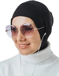 New fashion printed flowers women inner hijabs caps muslim head scarf turban bonnet ready to wear ladies wrap under hijab cap - NamafadStore