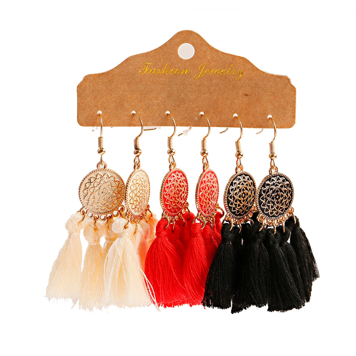 Boho Ethnic Dangle/Round Earrings For Women Vintage Fashion 2024 Earrings Sets Pendientes Earring Unusual Pendant Jewelry Female