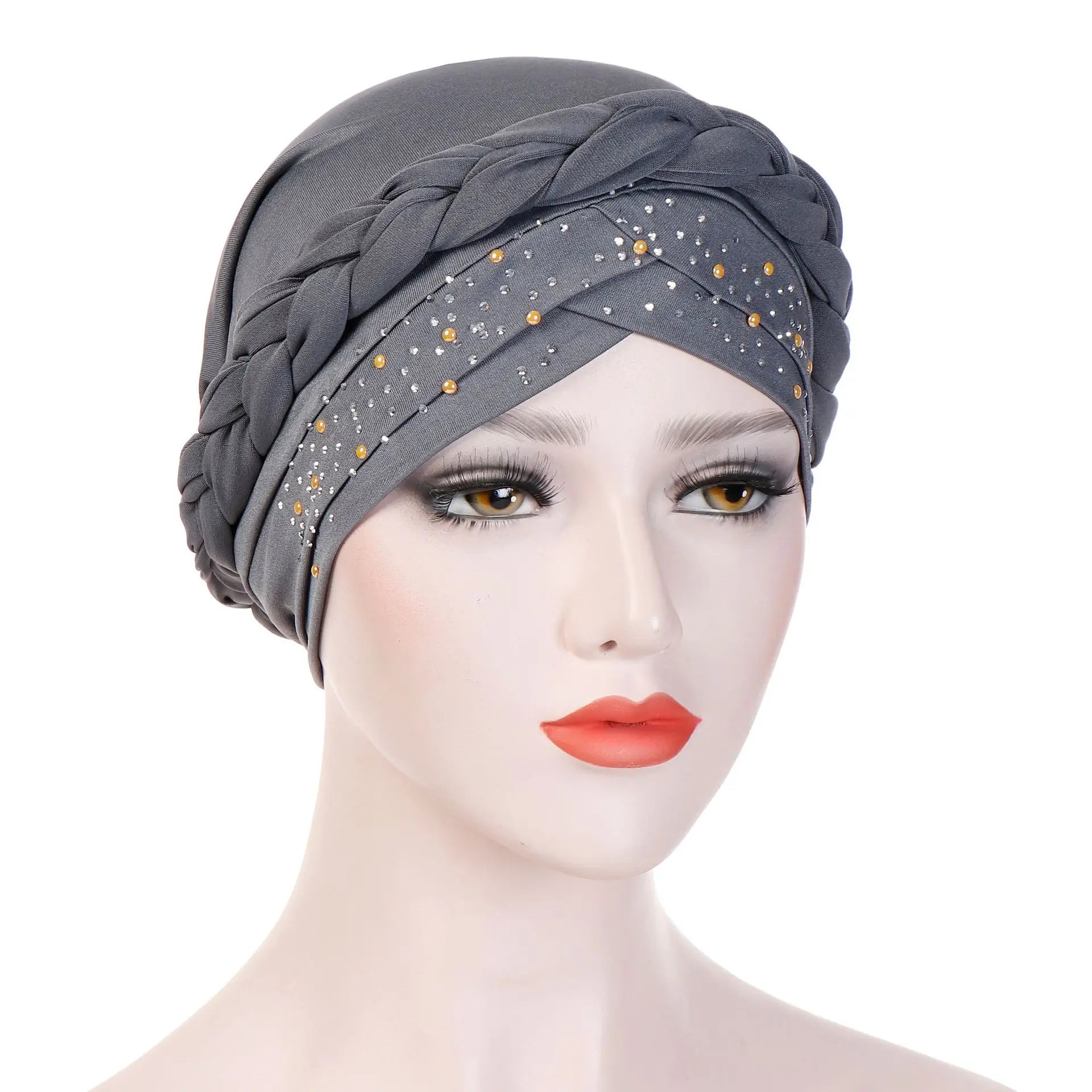 Head Scarf for Muslim Women Solid Cotton Turban Bonnet Hijab Caps White Pearl Inner Hijabs Femme Musulman Arab Wrap Turbantes - NamafadStore
