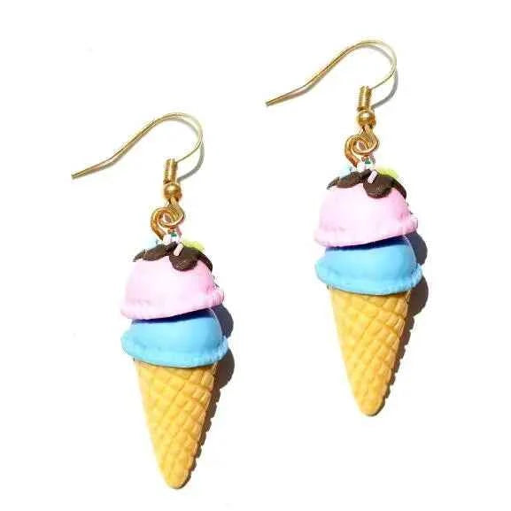 Earring For Women Resin Drop Custom Made Handmade Cute Girls Gift Eardrop Eardrop Popcorn Chocolate Fries Ice Cream