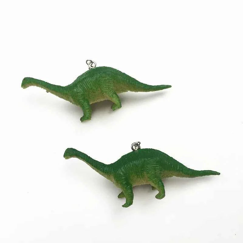 Donarsei Funny 3D Dinosaur Resin Drop Earrings For Women Cute Handmade Animal Dinosaur Dangle Earrings Gift