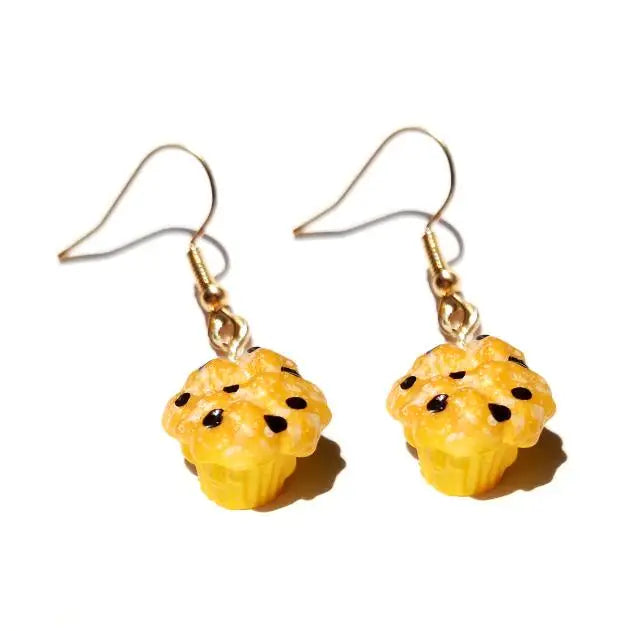 Earring For Women Resin Drop Custom Made Cute Girls Eardrop Funny Bread Baguette Pie Cookies Gift Handmade
