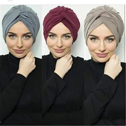 Muslim Women Suede Inner Hijab Caps Female Head Wraps Scarves Turbante Mujer India Africain Hat Turban Femme Musulman - NamafadStore