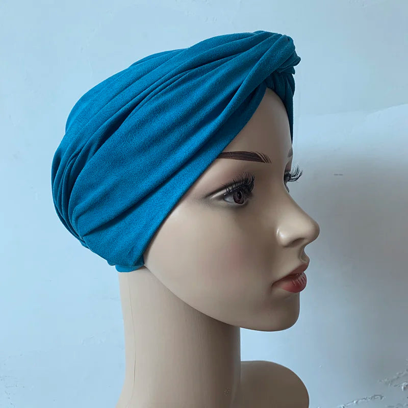 Muslim Women Suede Inner Hijab Caps Female Head Wraps Scarves Turbante Mujer India Africain Hat Turban Femme Musulman - NamafadStore