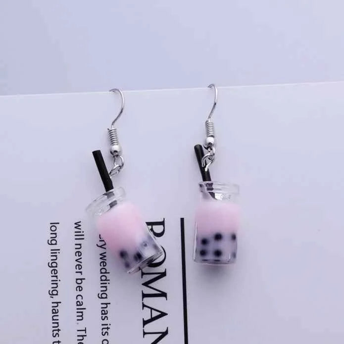 Creative Cute Candy Colorful Animal Gummy Bear Earrings Minimalism Cartoon Design Female Ear Hooks Danglers Jewelry Kids Gift