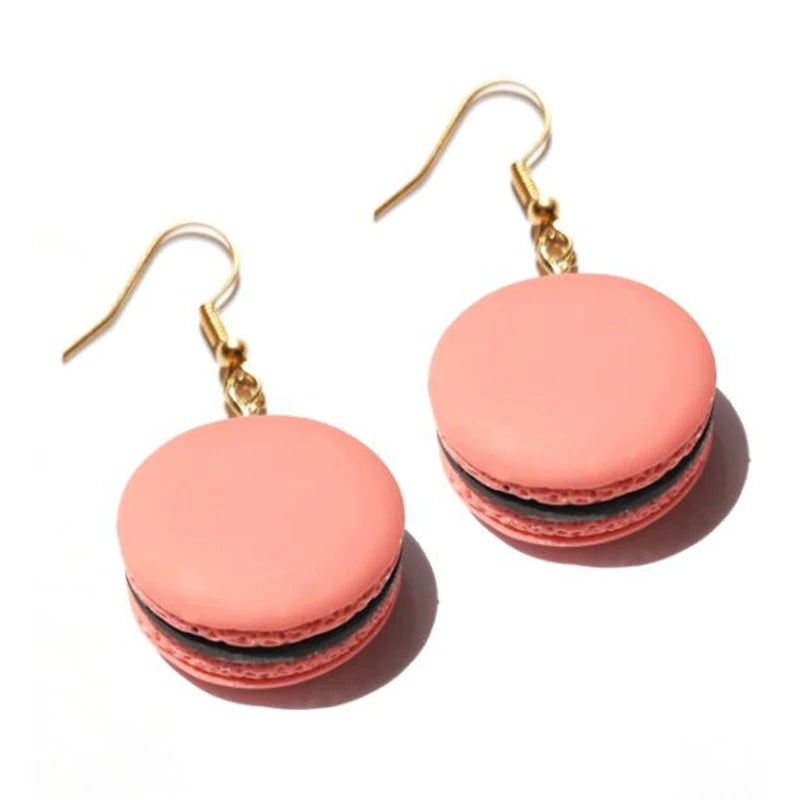 Earring For Women Resin Drop Custom Made Handmade Cute Girls Sweet Gift Cookies Macaron Cake Food Donuts