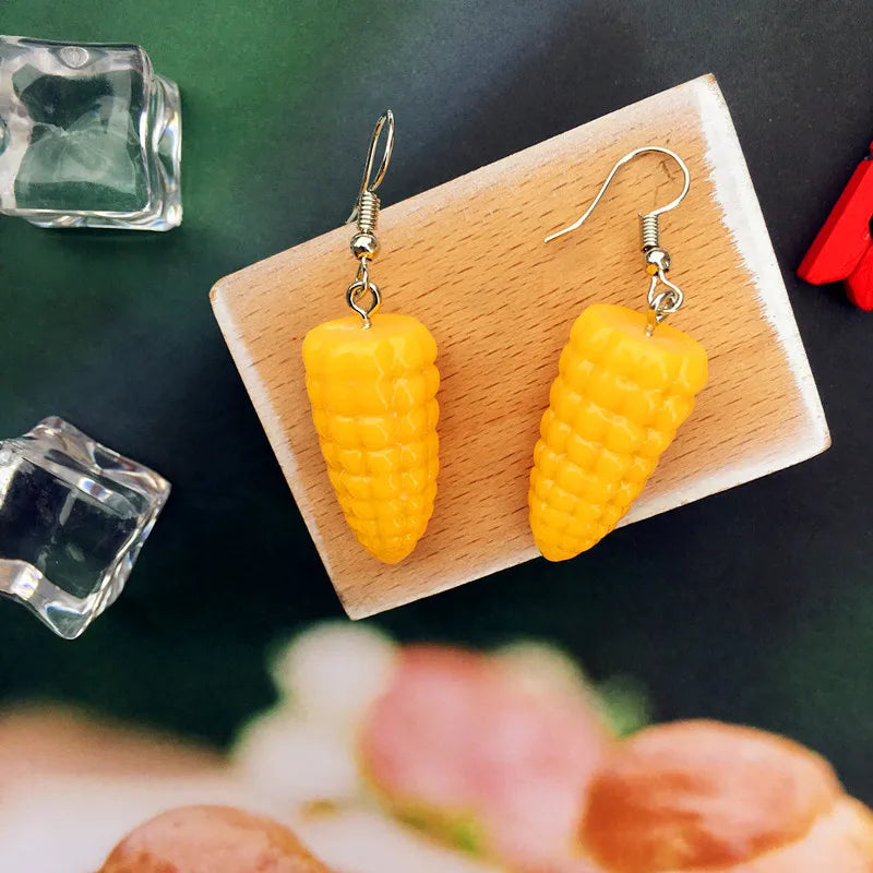 Women Earring Made Cute Girls Eardrop Funny Gift Sweet Handmade Cartoons Mini Fruit Drink Ham Sausage Toothpaste Shampoo