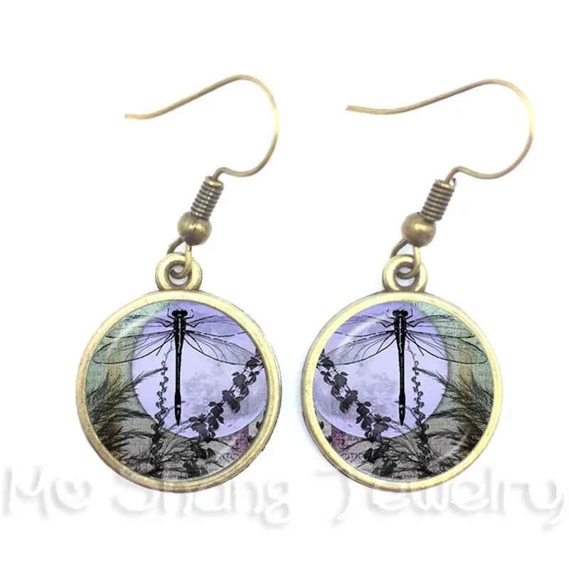 New Arrival 16mm Cabochon Glass Stone Buttons Cabochon Insect Butterfly For Drop Earrings For Women Best Gift For Her