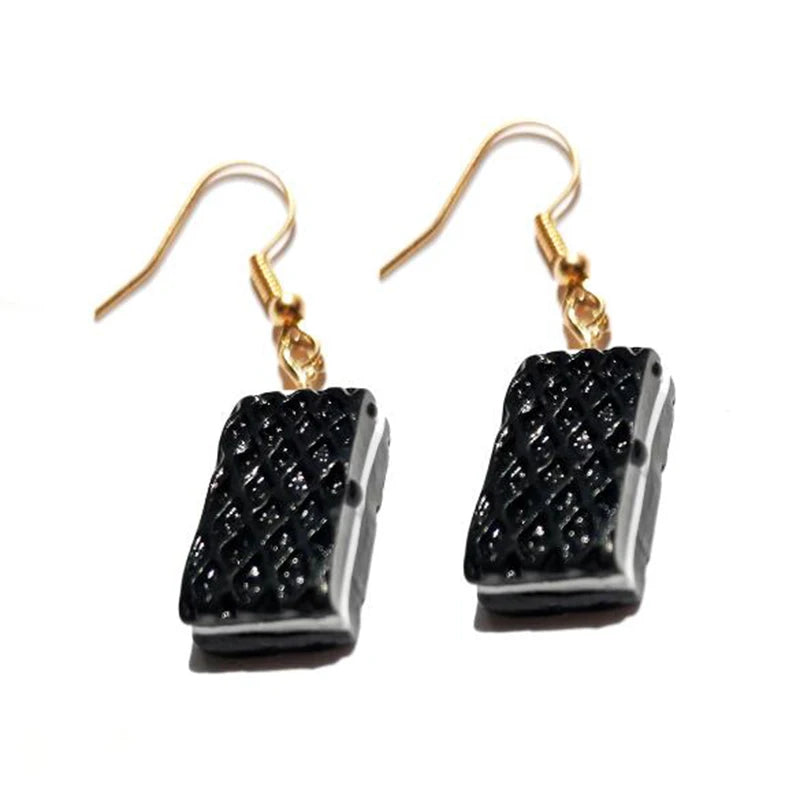 Earring For Women Resin Drop Custom Made Handmade Cute Girls Sweet Gift Cookies Macaron Cake Food Donuts