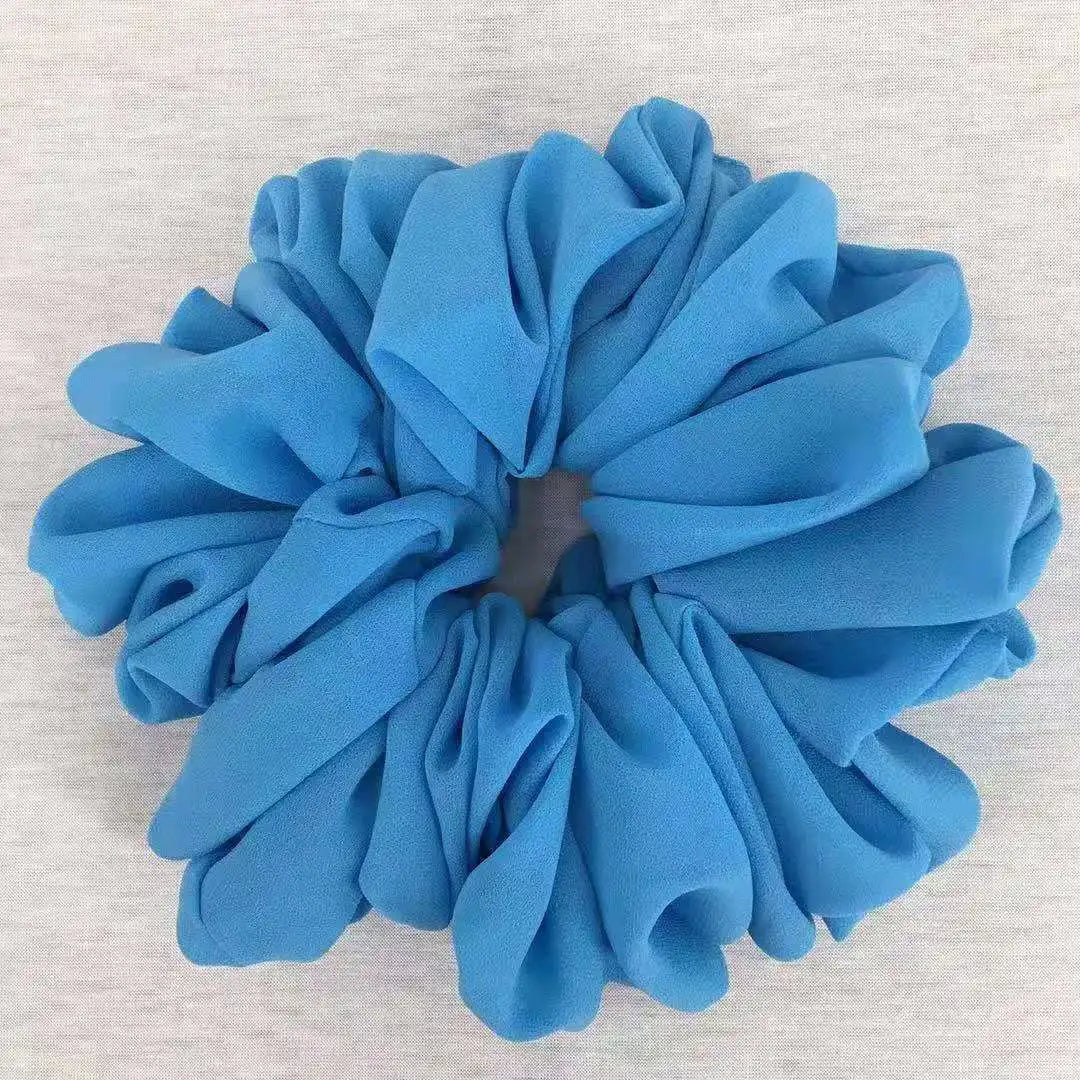 Large stretchy no-slip Hijab volumizers Chiffon hair volumizing scrunchies women hair ties muslim rubbler band hair accessories - NamafadStore