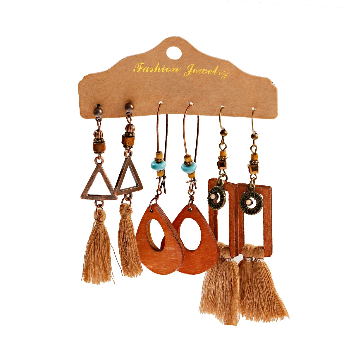 Boho Ethnic Dangle/Round Earrings For Women Vintage Fashion 2024 Earrings Sets Pendientes Earring Unusual Pendant Jewelry Female