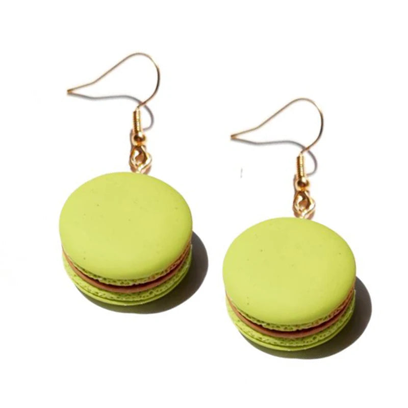 Earring For Women Resin Drop Custom Made Handmade Cute Girls Sweet Gift Cookies Macaron Cake Food Donuts