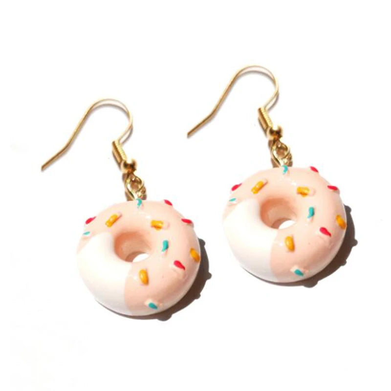Earring For Women Resin Drop Custom Made Handmade Cute Girls Sweet Gift Cookies Macaron Cake Food Donuts
