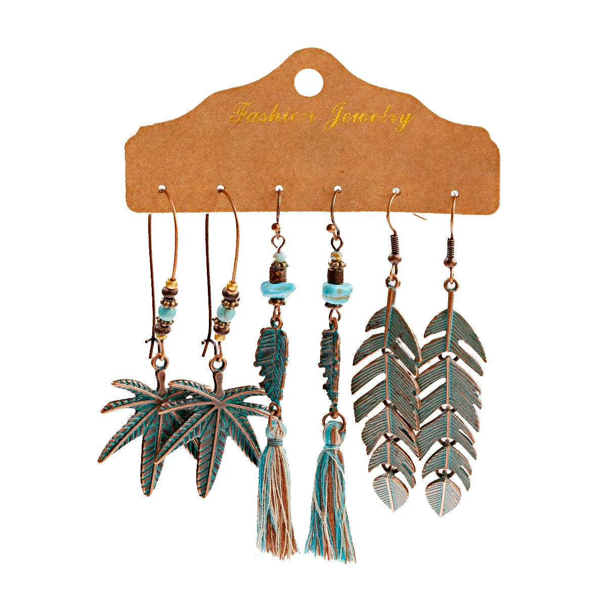 Boho Ethnic Dangle/Round Earrings For Women Vintage Fashion 2024 Earrings Sets Pendientes Earring Unusual Pendant Jewelry Female