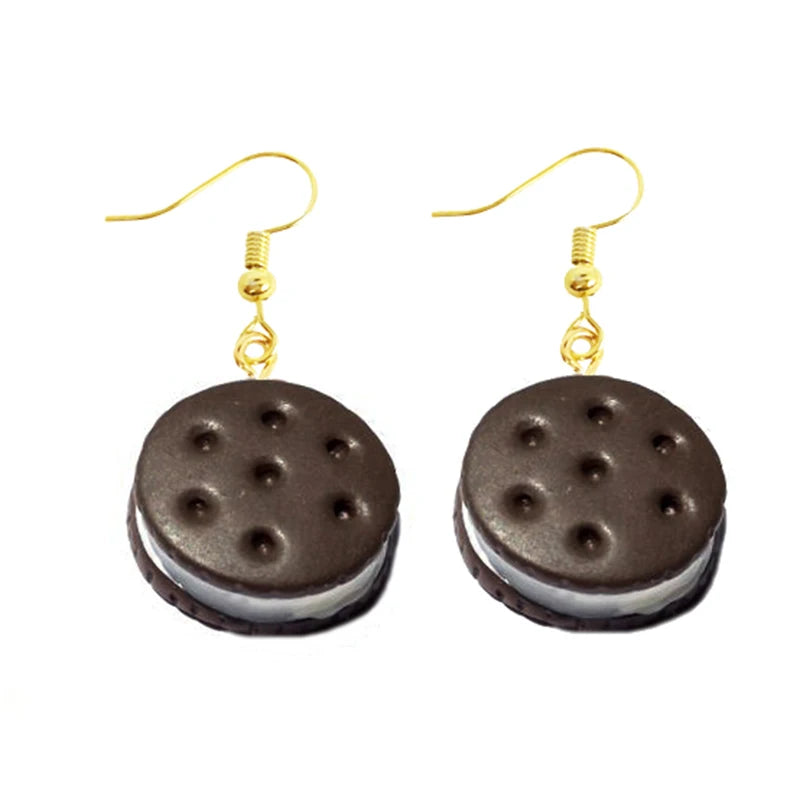Earring For Women Resin Drop Custom Made Handmade Cute Girls Sweet Gift Cookies Macaron Cake Food Donuts