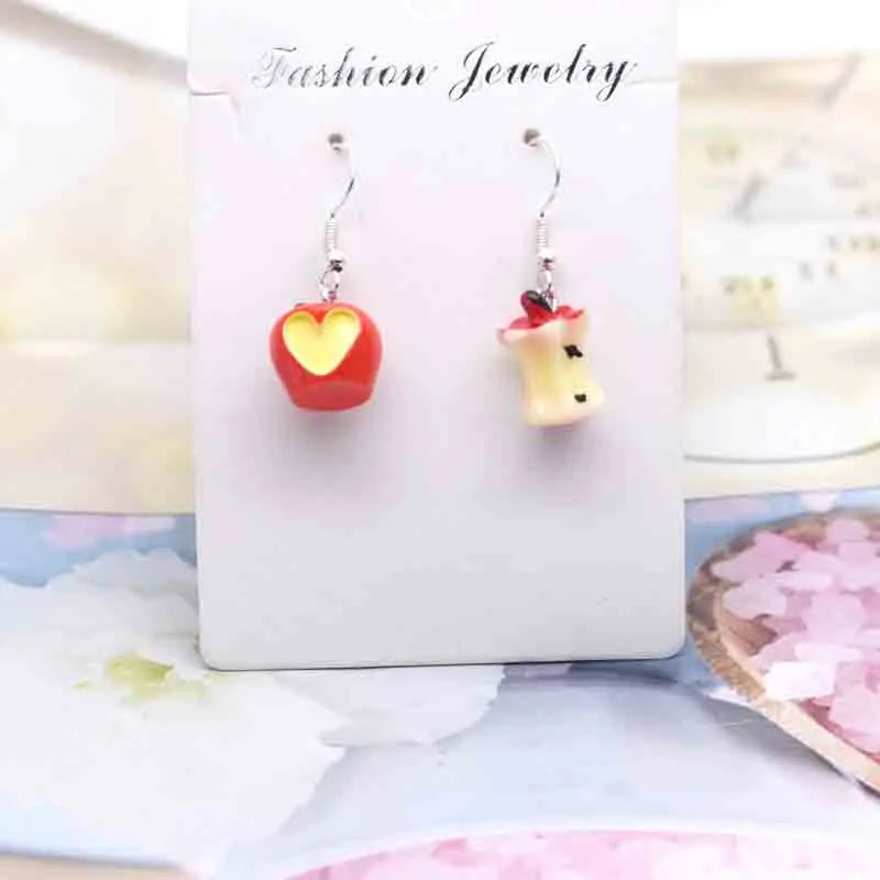Earring For Women Resin Handmade Cute Animals Ice Cream Drinks Candy Fruits Pissa Drop Earrings Funny Gift