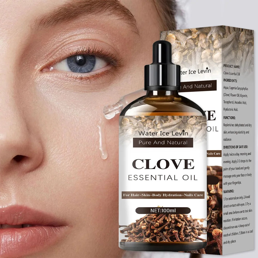 Clove Essential Oil Body Massage Diffusing Aromatic oil for easy firming for hair - Skin - body Moisturizing - nail care