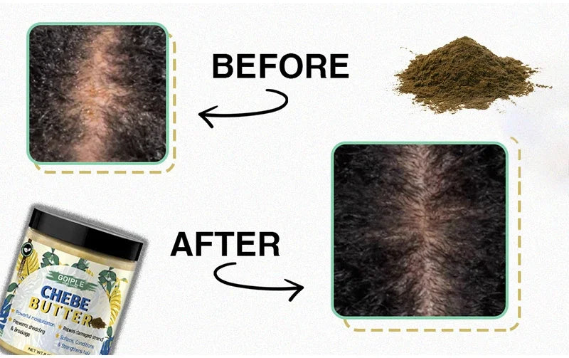 Natural African Chebe Powder for Hair Growth Moisturizing Essence Scalp Care Butter Treatment Repair Damaged Anti Loss Oil Serum - NamafadStore