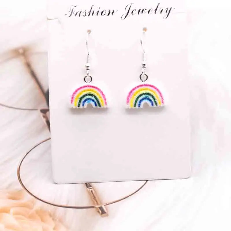 Earring For Women Resin Handmade Cute Animals Ice Cream Drinks Candy Fruits Pissa Drop Earrings Funny Gift