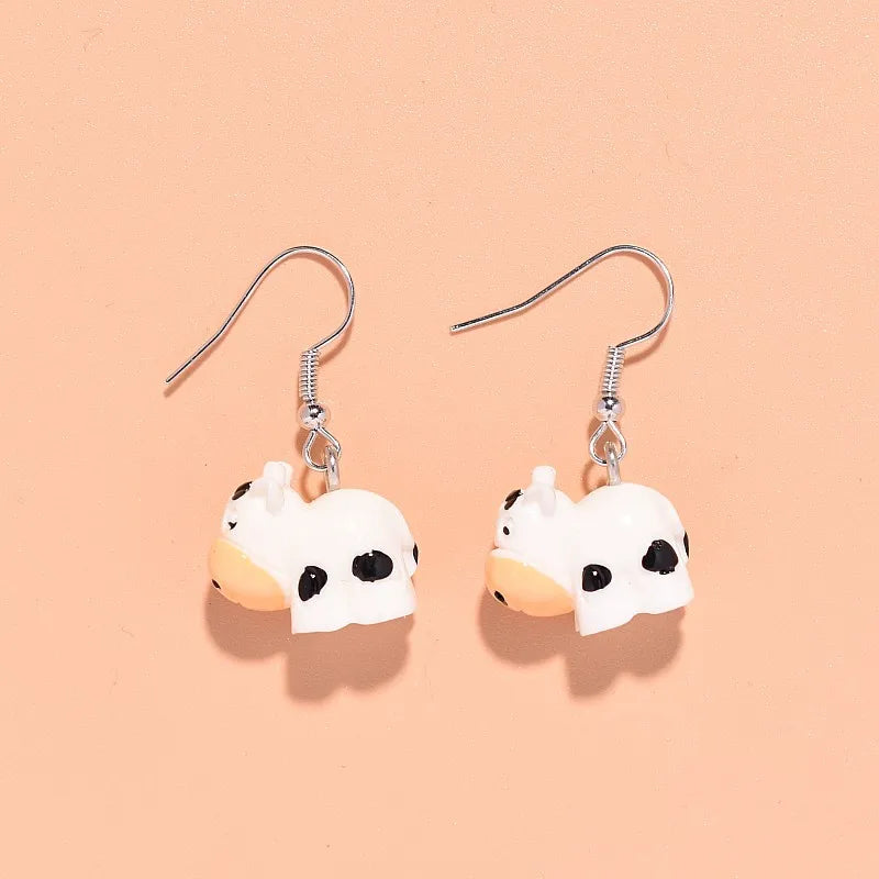 1 Pair Colored 3D Donut Food Drop Earrings For Women Kid Gift Fashion Creative Funny Kawaii Cake Charms Dangle Earrings Jewelry