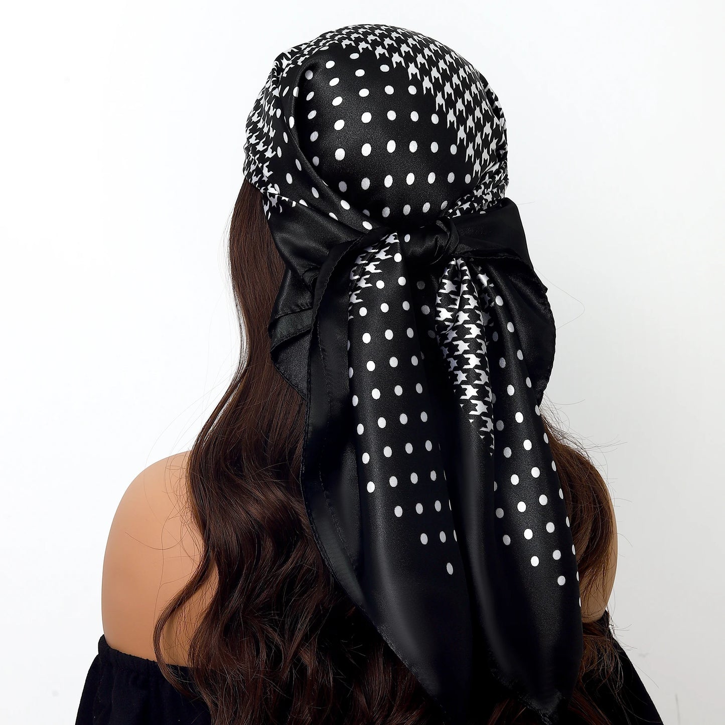 Popular Shawls Europe And America Fashion Bandannas New Print Sunscreen 90X90CM Kerchief Four Seasons Luxury Square Silk Scarves - NamafadStore