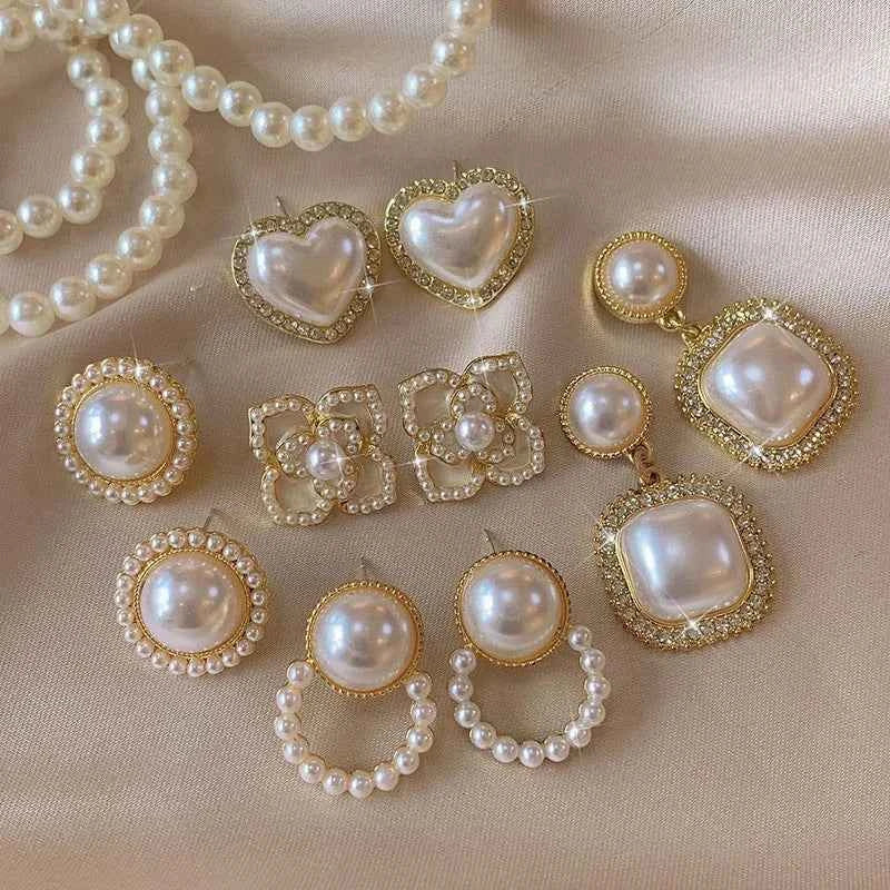 Luxury quality jewelry CC Style Pearl Earrings Vintage Earrings Wholesale modern women's earrings 2025