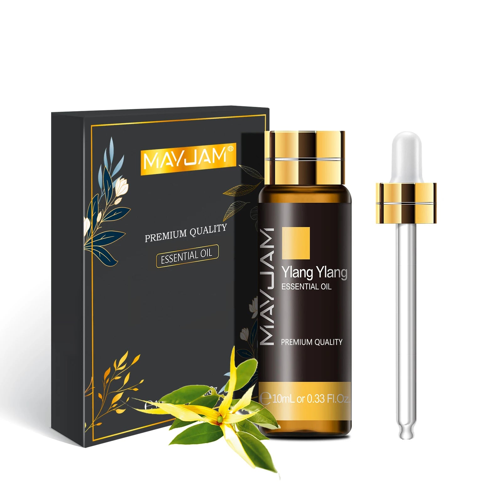 MAYJAM 10ml Pure Essential Oil Lavender Eucalyptus Vanilla Sandalwood Jasmine Bergamot Lemongrass Cinnamon Grapefruit 1pc - NamafadStore