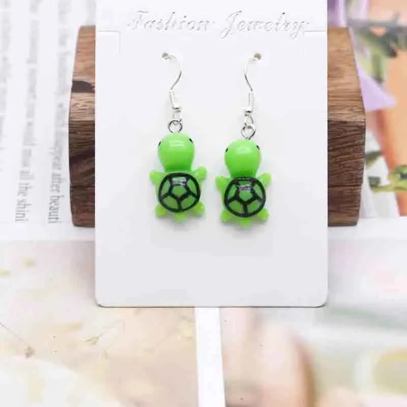 Earring For Women Resin Handmade Cartoons Animals Fruits Vegetables Kawaii Drop Earrings Funny Gifts