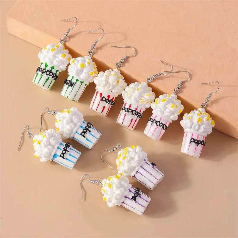 Sweet Food Cake Drop Earrings for Women Girls Party Holiday Jewelry Gifts