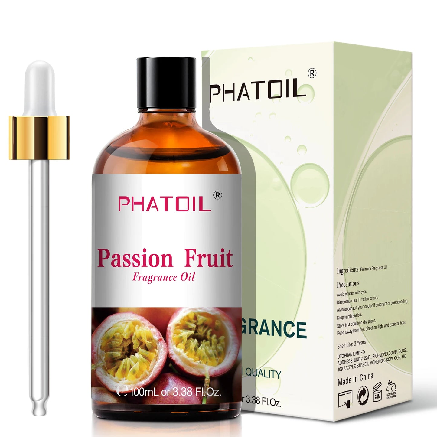 PHATOIL 100ml Sweet Fruity Fragrance Oil for Diffuser Candles Making -Coconut & Vanilla Strawberry Lemon Peach Pear Aroma Oil - NamafadStore
