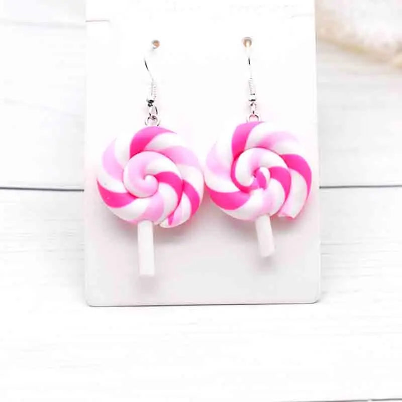 Earring For Women Resin Handmade Cute Animals Ice Cream Drinks Candy Fruits Pissa Drop Earrings Funny Gift