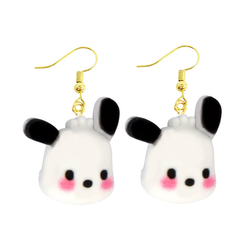 Earring For Women Resin Drop Funny Custom Cute Girls Gift Eardrop Kids Animal Duck Rabbit Flamingo Bird Jellyfish Cat