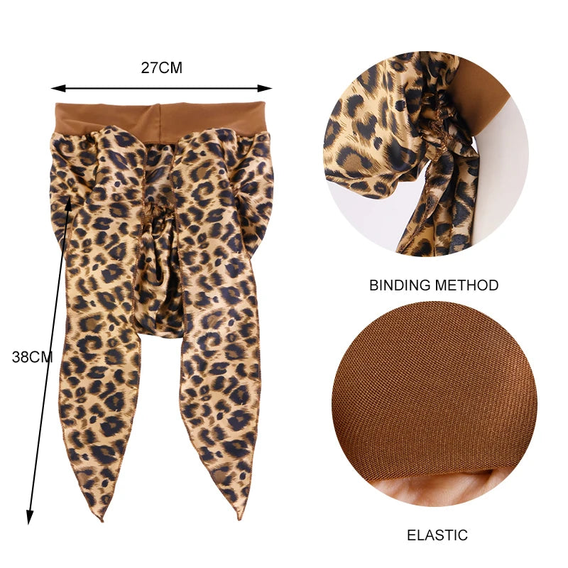 Printed Pre-tie Headscarf Women Elastic Muslim Female Turban Cancer Chemo Hat Hair Loss Cover Head Wrap Headwear Stretch Bandana - NamafadStore