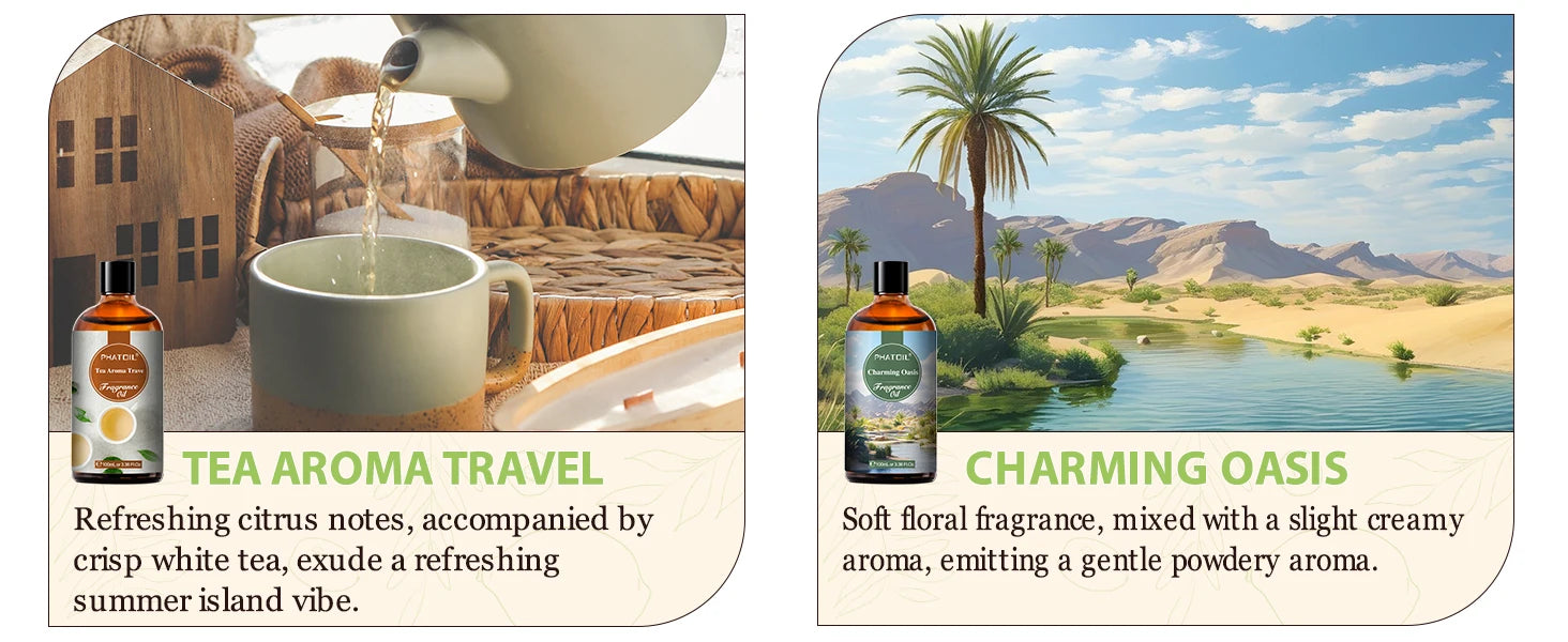 PHATOIL Almond & Vanilla Fragrance Oil For Diffuser Aromatherapy 100ml Fruit Carnival Premium Orchid Dreamscape Aroma Oils - NamafadStore