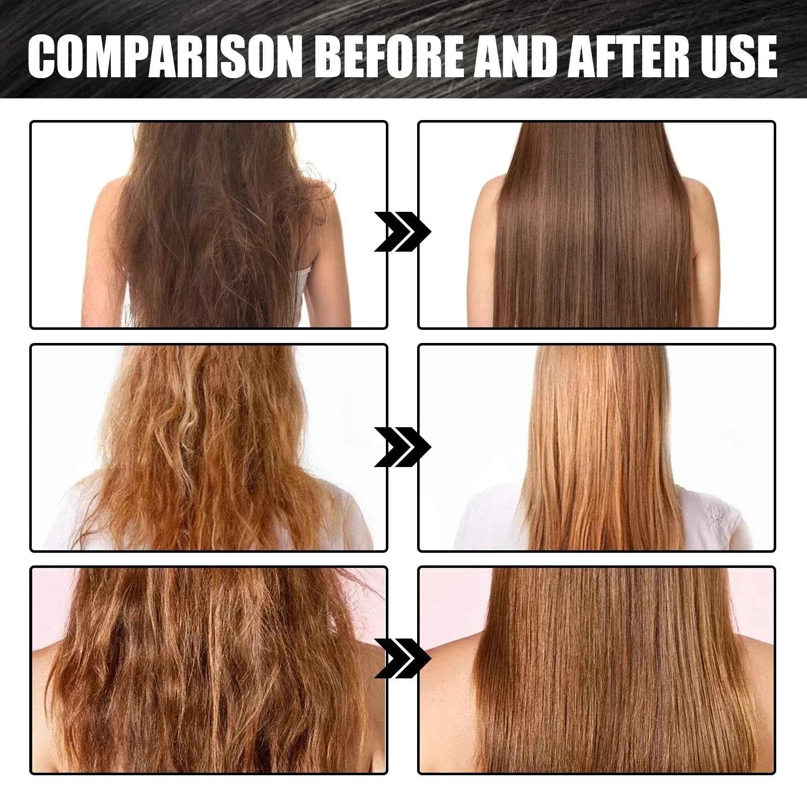 Keratin Hair Care Cream 8 Seconds Hair Mask Improves Frizzy Tangled Prevents Breakage and Splitting Hair Care Product