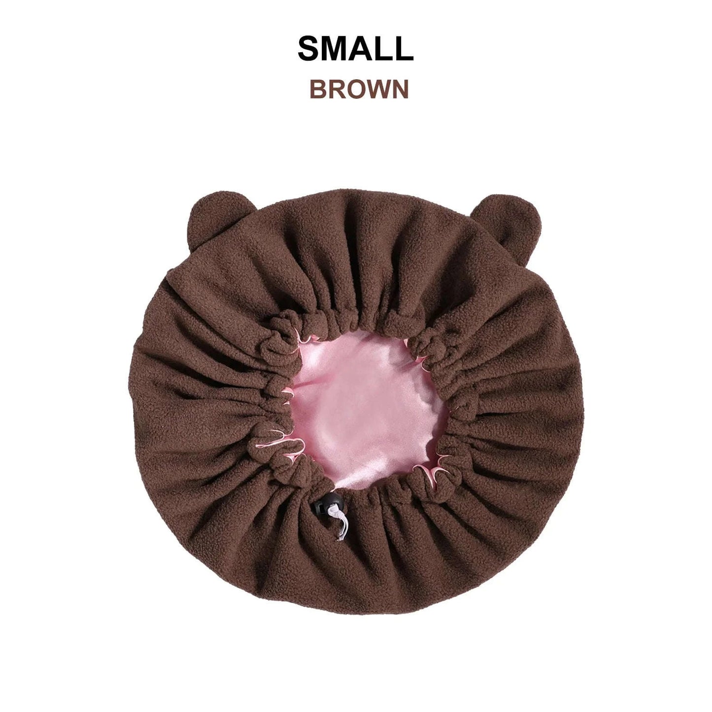 Winter Bonnet's Double Layer Thickening Sleep Cap Polar Fleece Warm Nightcap Big Bonnet Sleeping Cap Namahfad