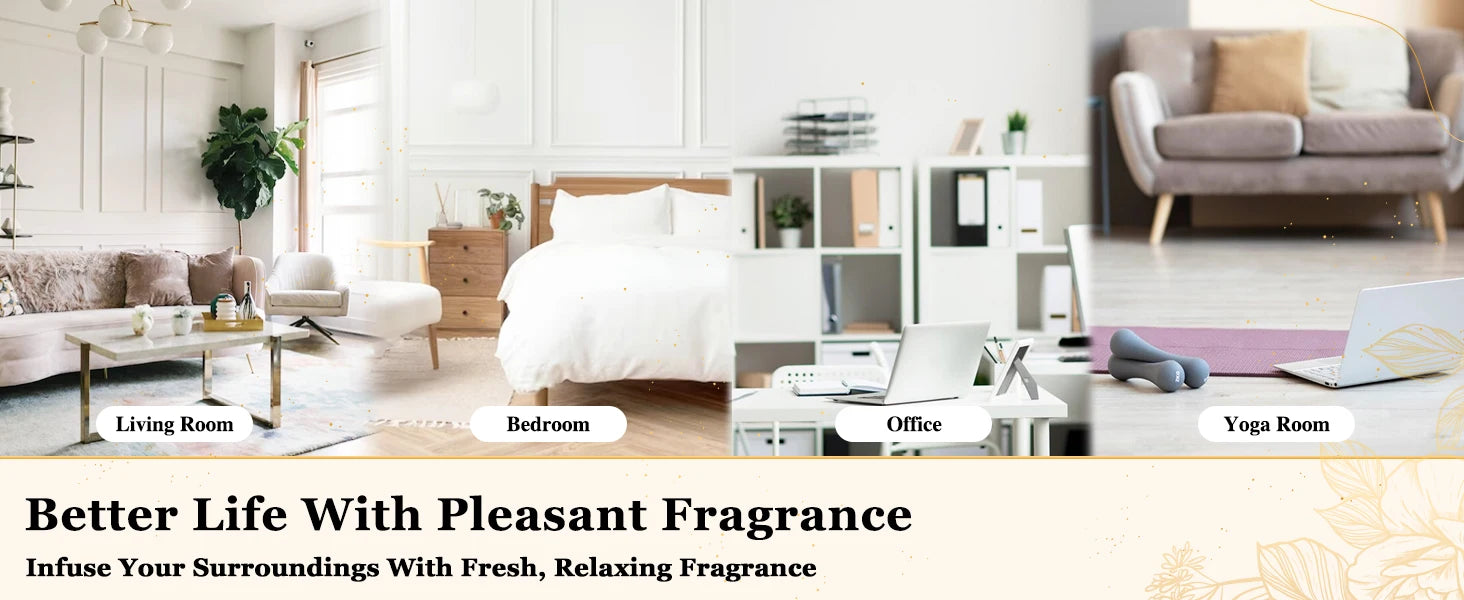 EUQEE 10ml Pure Essential Oil Peppermint Palo Santo Bergamot Eucalyptus Lavender Cinnamon Cedarwood Aromatherapy Essential Oils - NamafadStore