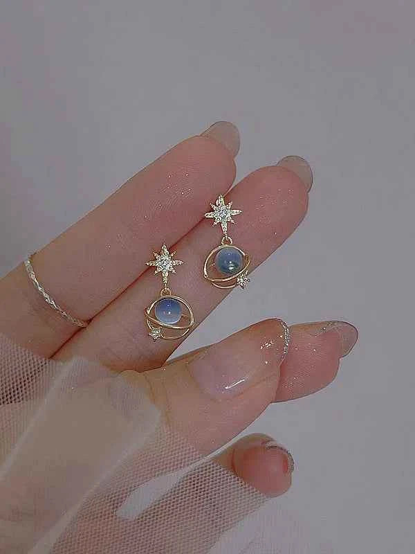 Unusual Sweet Cute Cherry Ice Cream Lollipop Stud Earrings for Women Students Personalized Fashion Party Jewelry Birthday Gifts