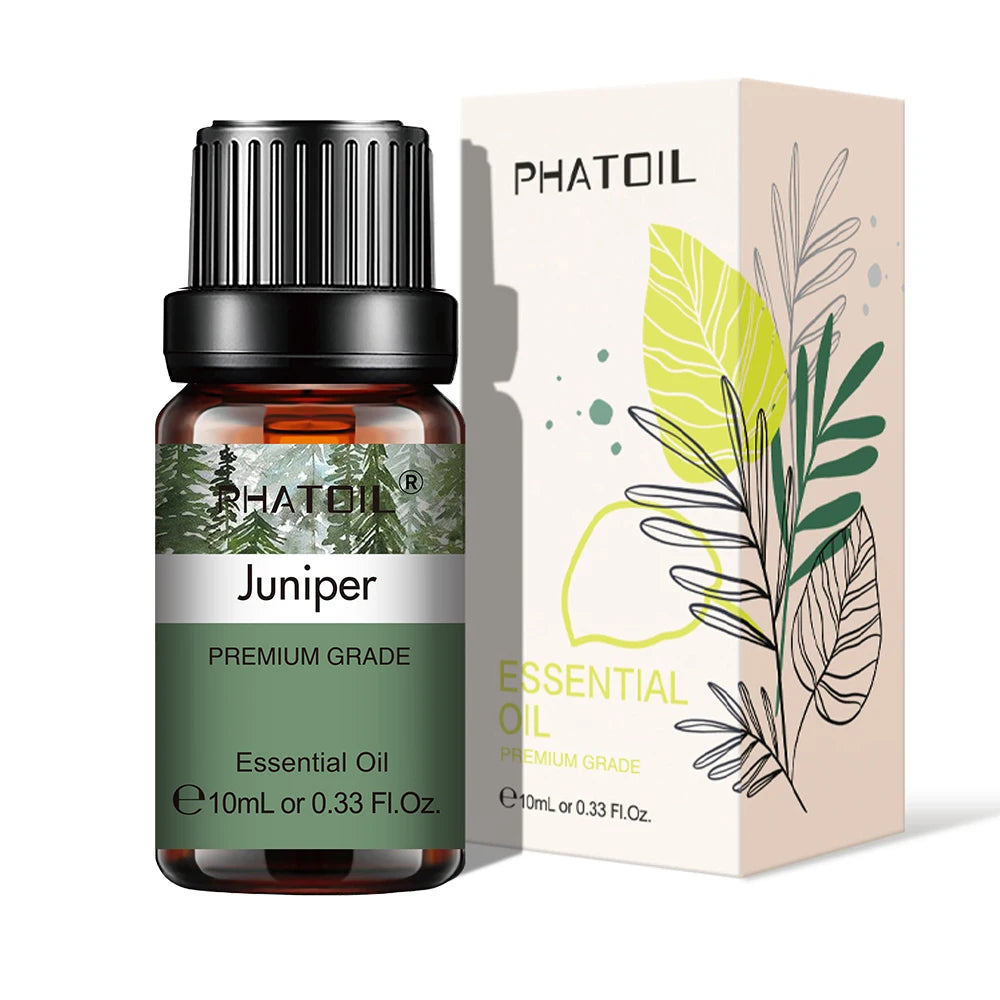 PHATOIL Natural Plant Essential Oil 10ml Eucalyptus Rose Lemon Bergamot Vanilla Peppermint 1PCS Aroma Essential Oil For Diffuser - NamafadStore