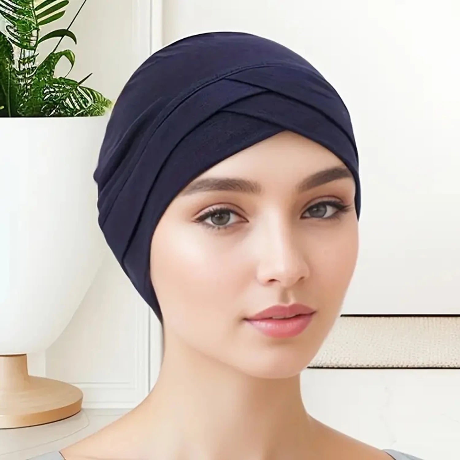 Women's Fashion Turbans New Two Layer Brim Cap Comfortable and Versatile Outdoor Leisure Sports Headband Hat - NamafadStore