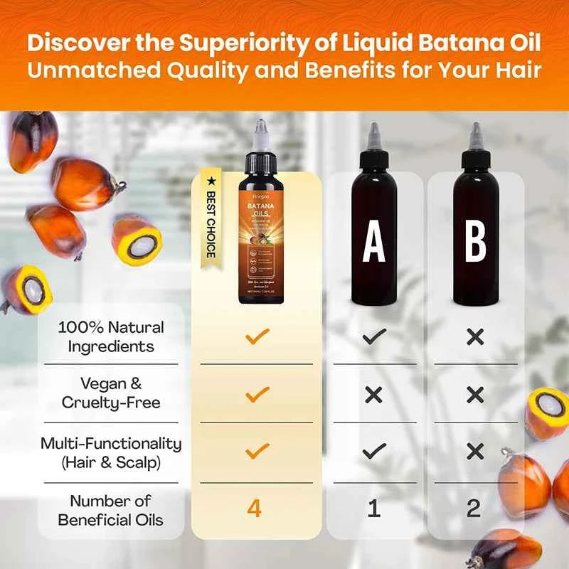 Batana Hair Oil Nourishes hair follicles and smoothen hair with nourishing hair oil