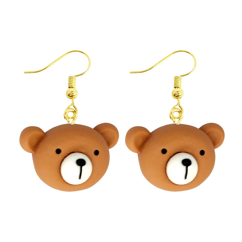 Earring For Women Resin Drop Funny Custom Cute Girls Gift Eardrop Kids Animal Duck Rabbit Flamingo Bird Jellyfish Cat