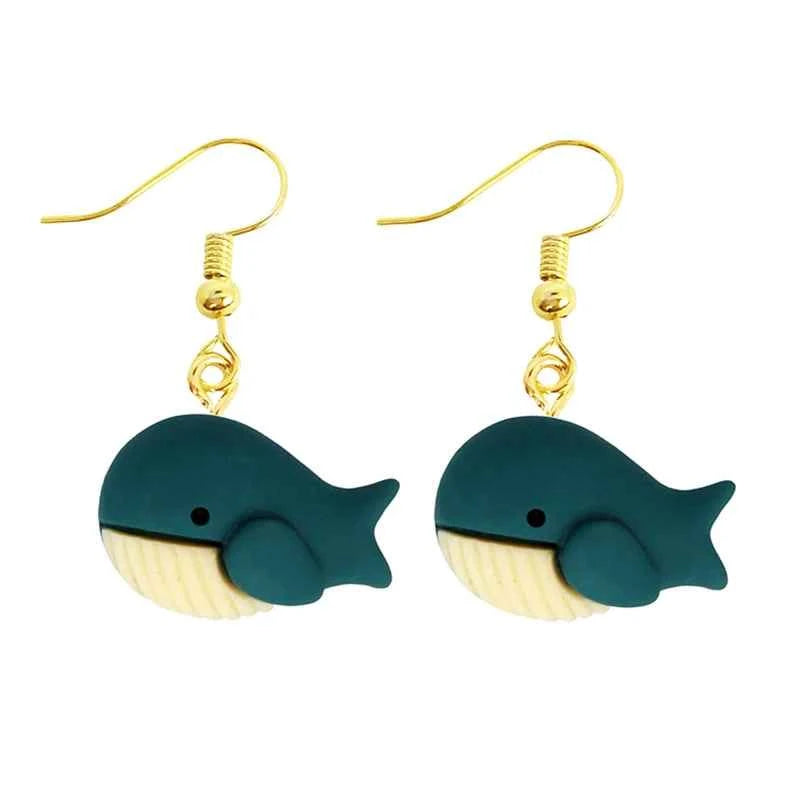 Earring For Women Resin Drop Funny Custom Cute Girls Gift Eardrop Kids Animal Duck Rabbit Flamingo Bird Jellyfish Cat