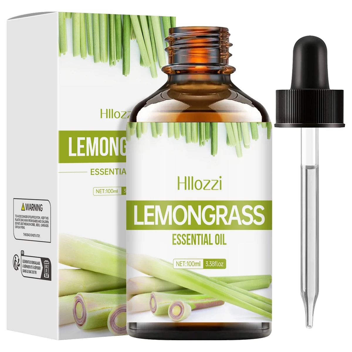 Lemongrass essential oil for hair and skin care, massage, diffuser humidifier, moisturizing massage oil for all skin types - NamafadStore