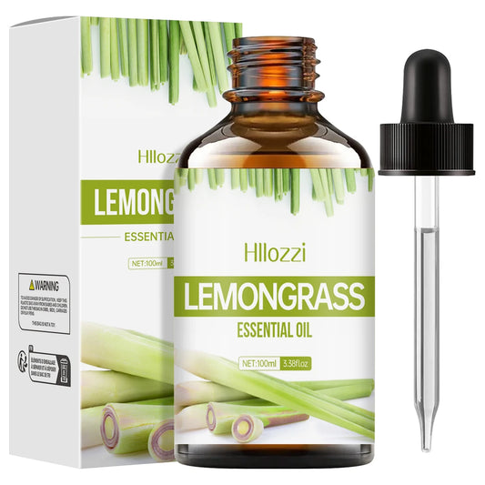 Lemongrass essential oil for hair and skin care, massage, diffuser humidifier, moisturizing massage oil for all skin types - NamafadStore